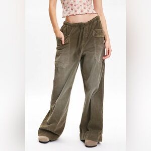 Kimchi Blue Olive Wide-Leg Pants